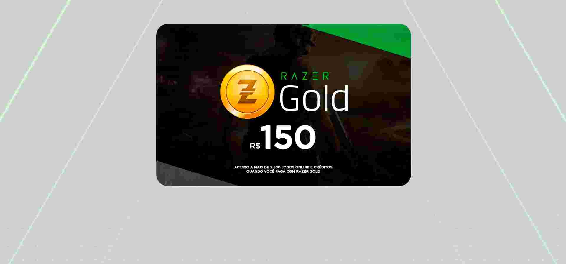 Imagem de fundo do produto Gift Card Razer Gold - 150 Reais 