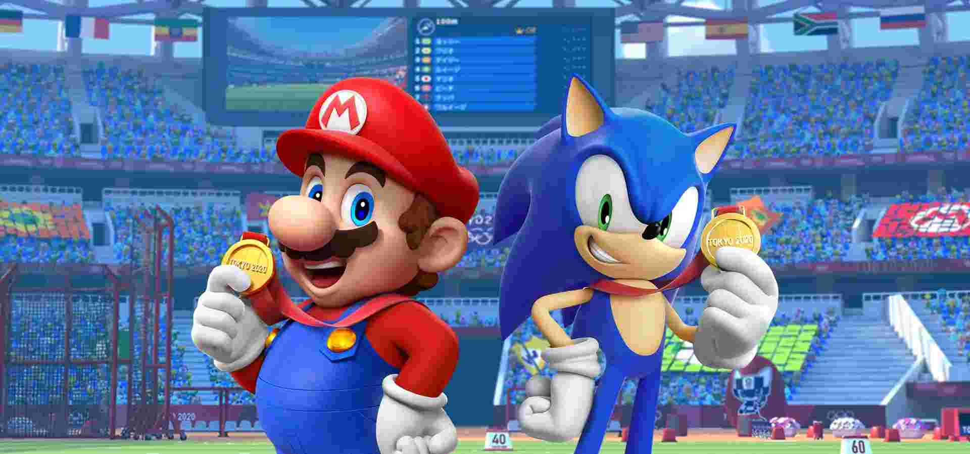 Imagem de fundo do produto Mario & Sonic at the Olympic Games Tokyo 2020 Switch