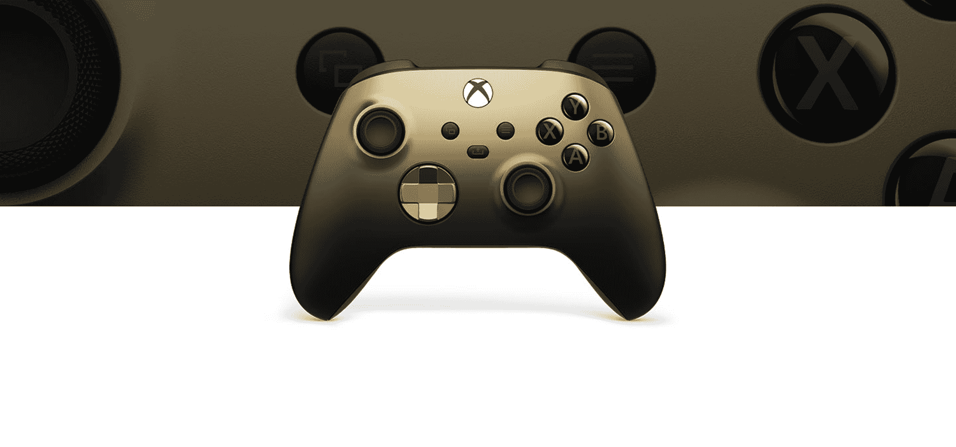 Imagem de fundo do produto Controle Sem Fio Xbox – Gold Shadow – Edição Especial