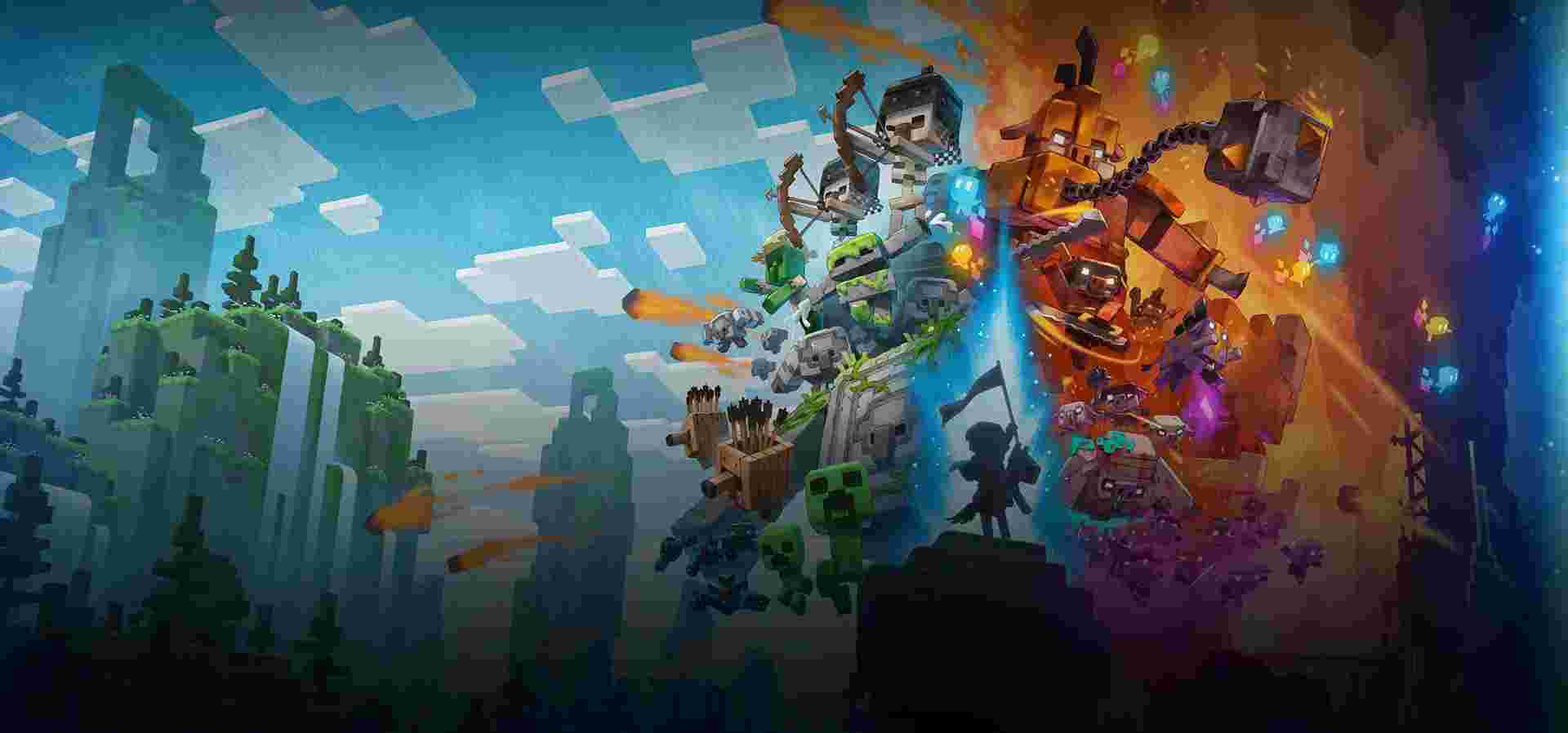 Imagem de fundo do produto Minecraft Legends Deluxe Edition - PS4 & PS5