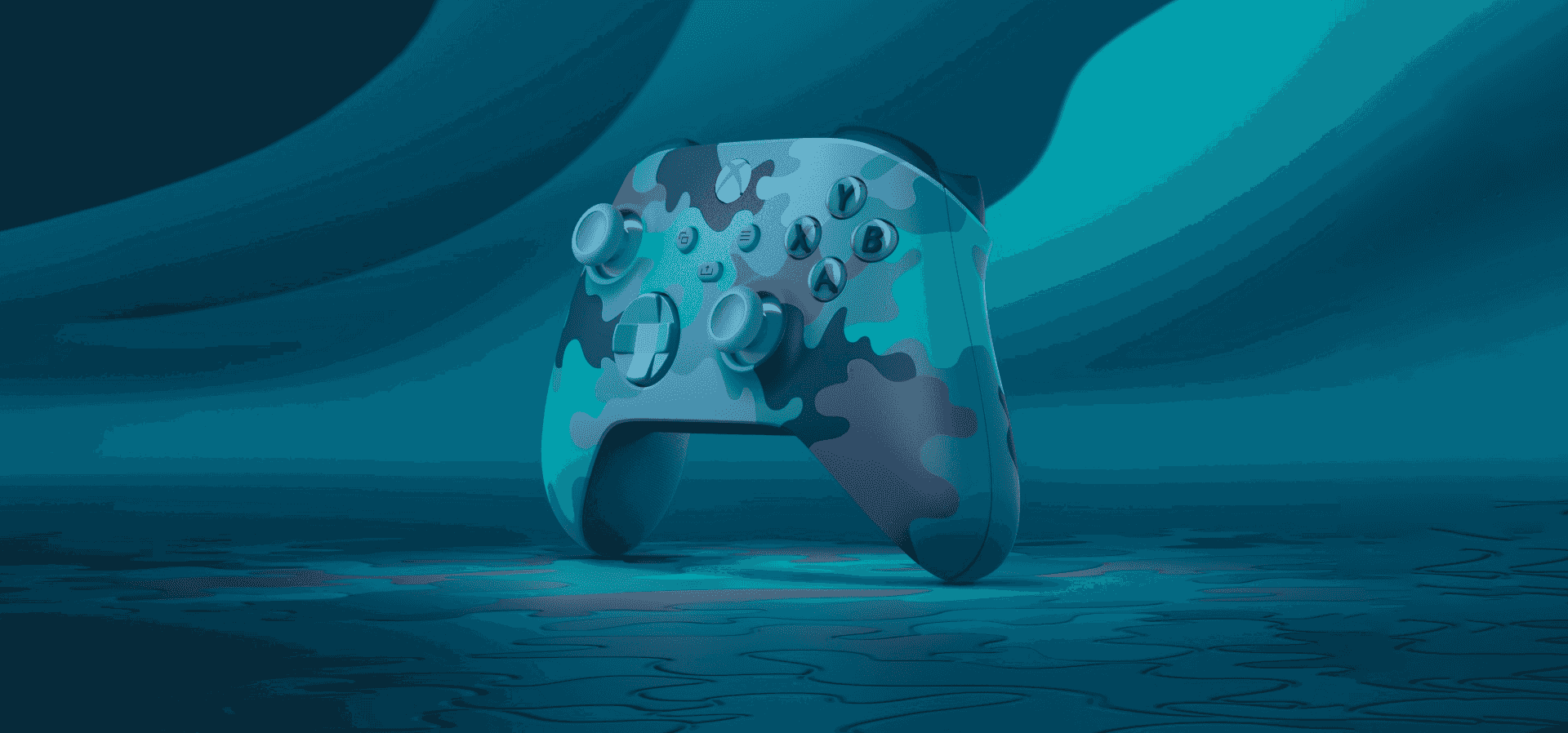 Imagem de fundo do produto Controle Sem Fio Xbox – Mineral Camo – Edição Especial