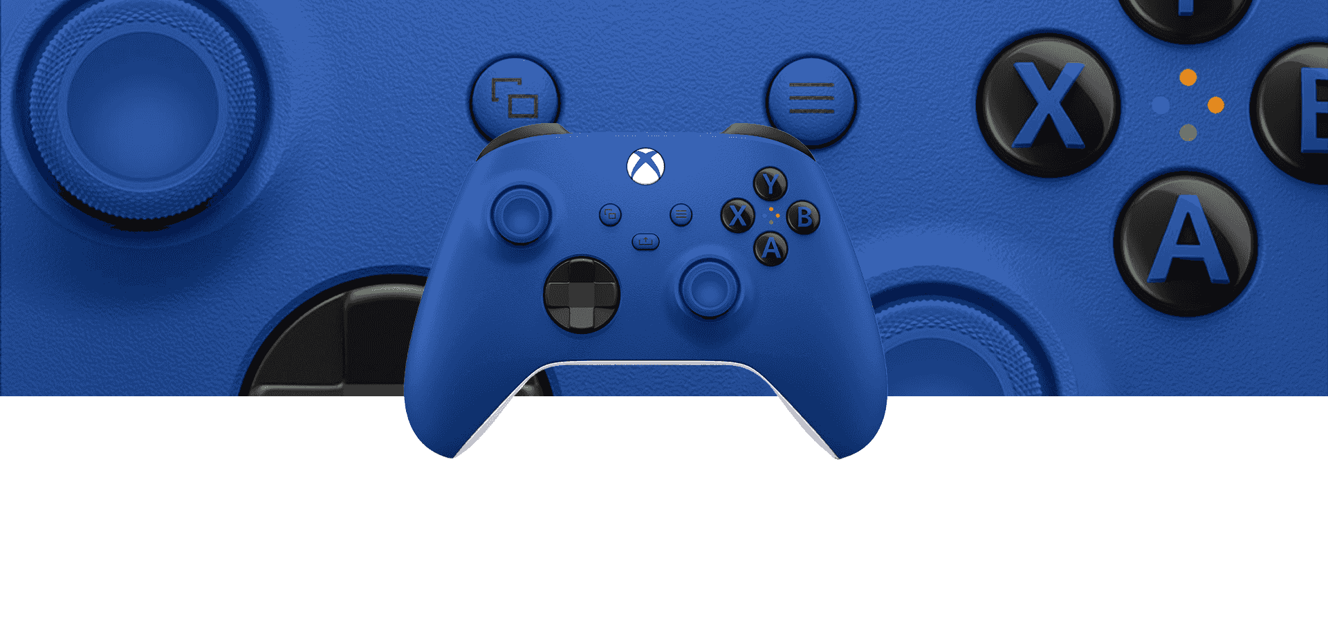 Imagem de fundo do produto Controle Sem Fio Xbox – Shock Blue