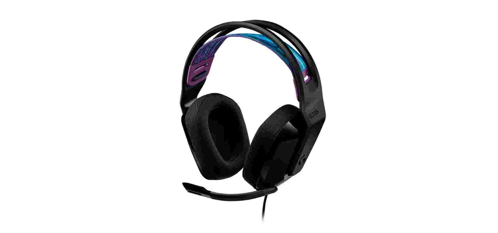 Imagem de fundo do produto Headset Gamer Logitech G335 3.5mm Driver 40mm Arco Ajustável