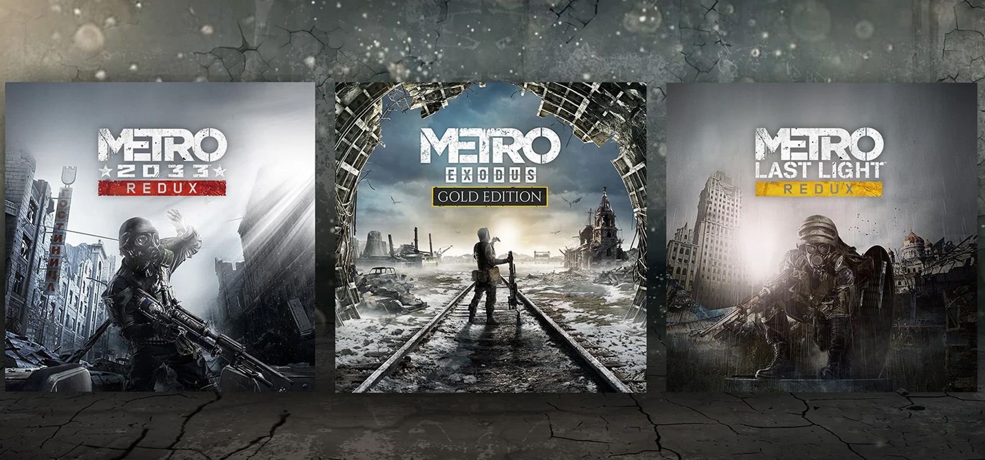 Imagem de fundo do produto Conjunto Metro Saga - PS4 & PS5