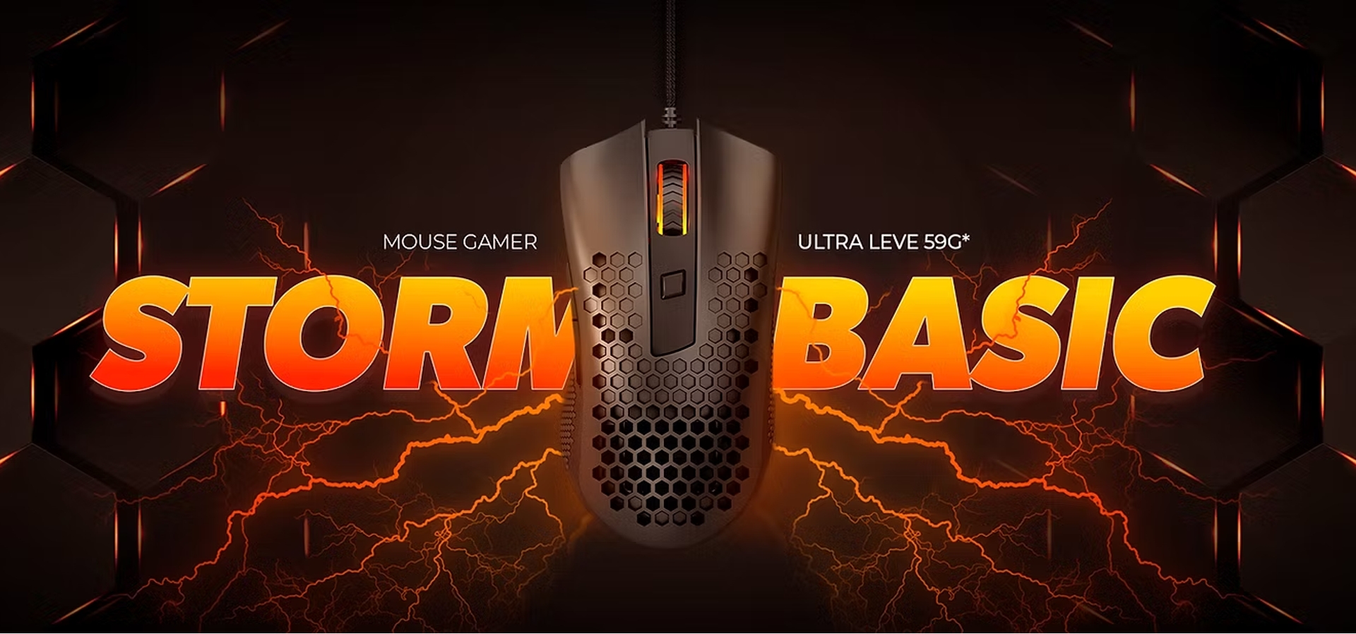 Imagem de fundo do produto Mouse Gamer com fio Redragon Storm Basic - M808-N