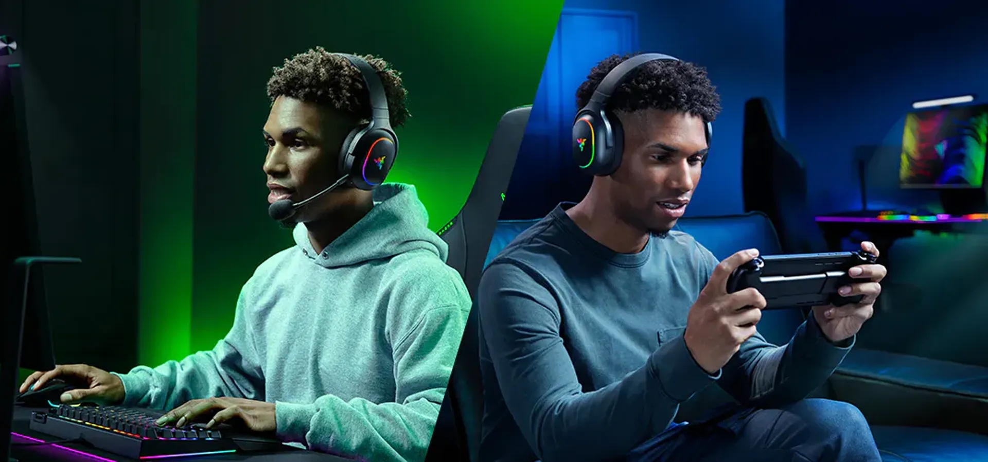 Imagem de fundo do produto Headset Gamer Sem Fio Razer Barracuda X Chroma Preto Rgb