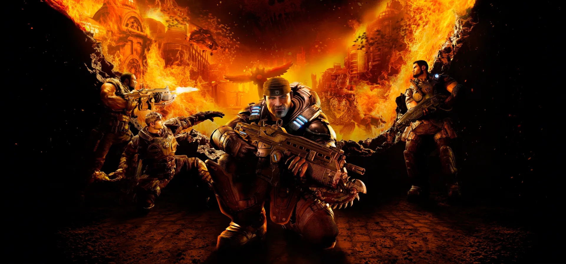 Imagem de fundo do produto Gears of War: Reloaded - Xbox Series X|S e PC