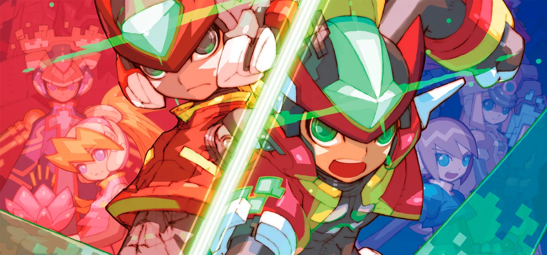 Imagem de fundo do produto Mega Man Zero/ZX Legacy Collection - PS4