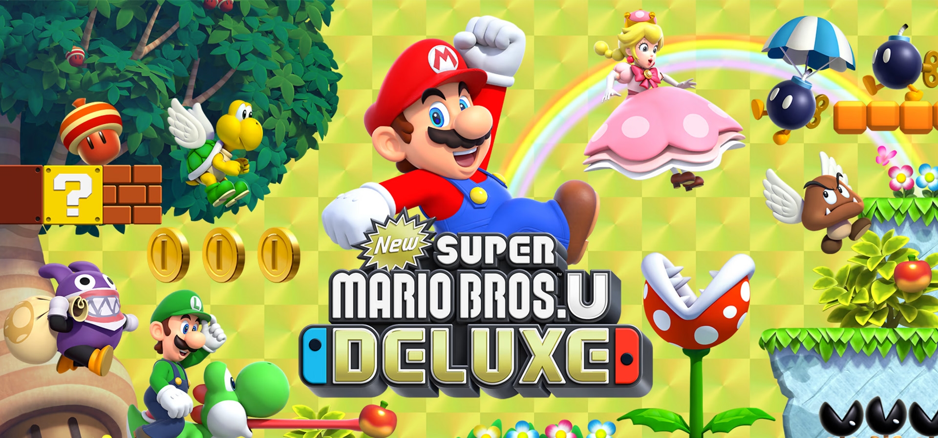 Imagem de fundo do produto New Super Mario Bros.™ U Deluxe - Switch