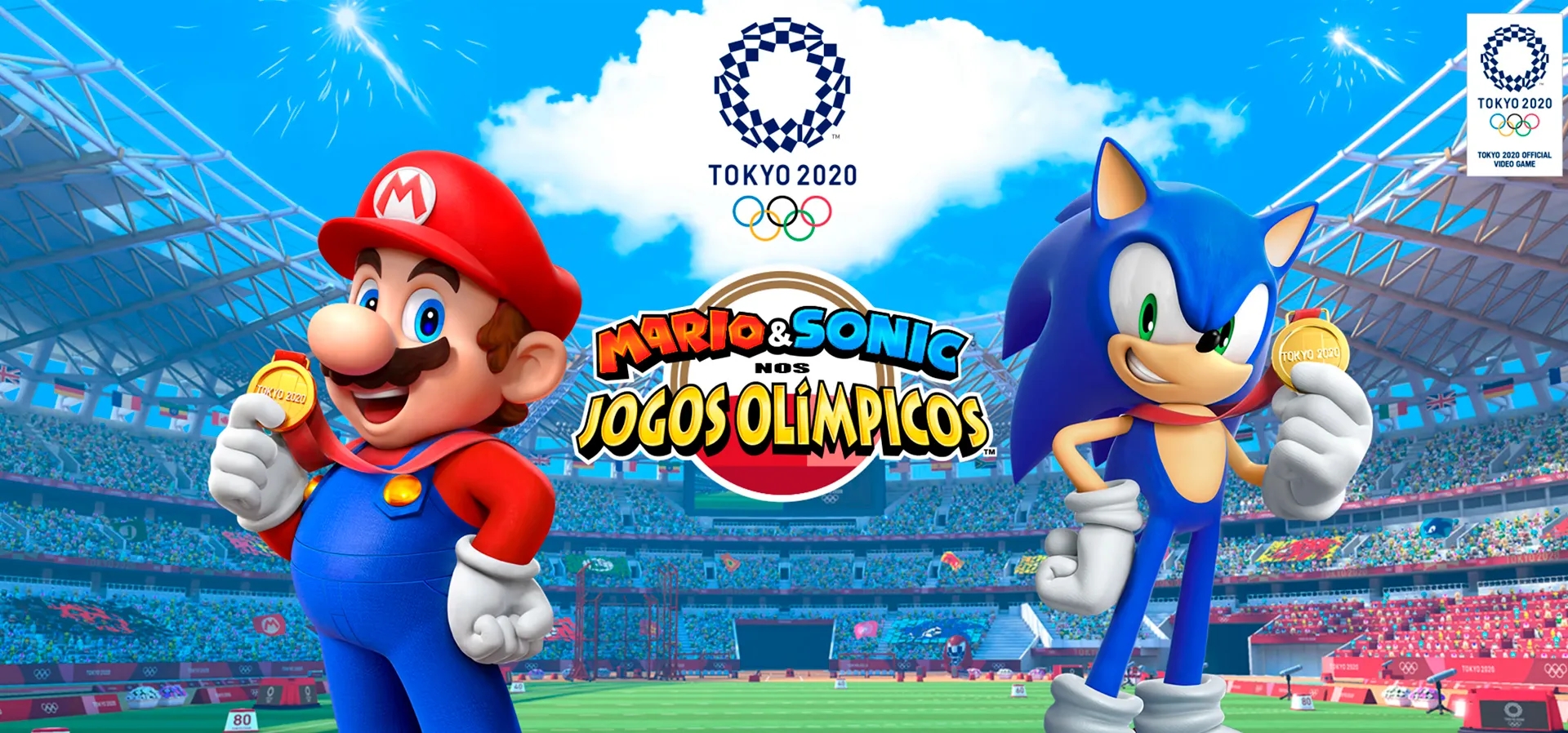 Imagem de fundo do produto Mario & Sonic at the Olympic Games Tokyo 2020 Switch - Físico