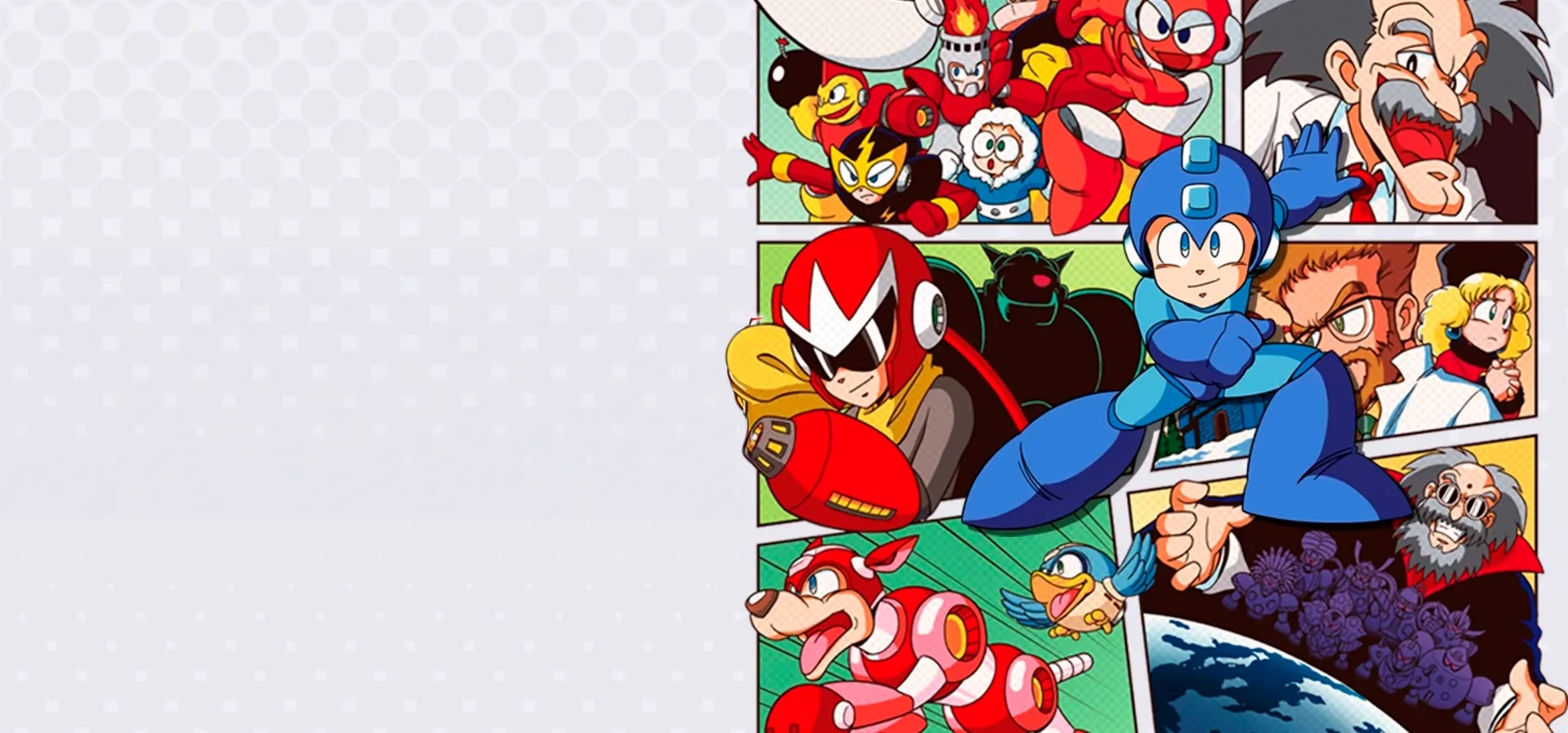 Imagem de fundo do produto Mega Man® Legacy Collection - PS4