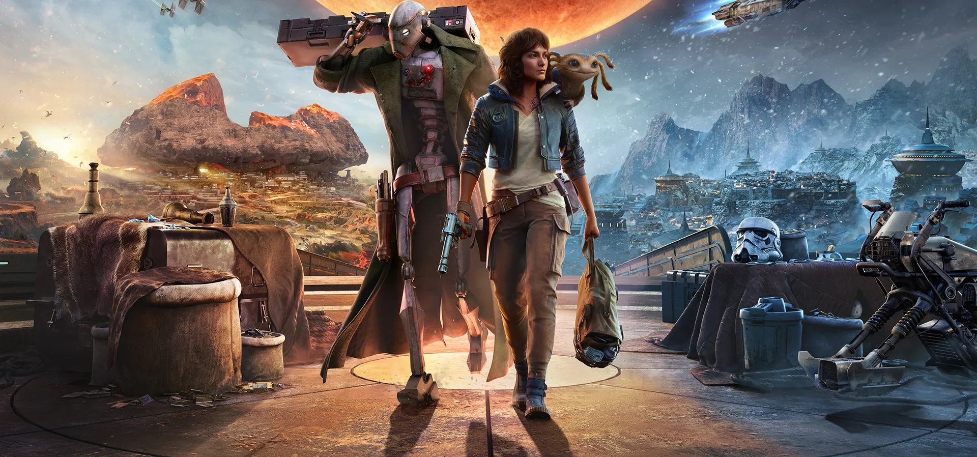 Imagem de fundo do produto Star Wars Outlaws SteelCase PS5 - Físico 