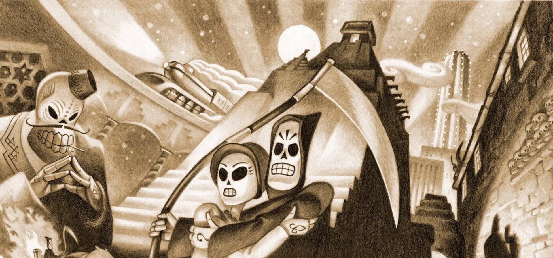 Imagem de fundo do produto Grim Fandango Remastered - Switch