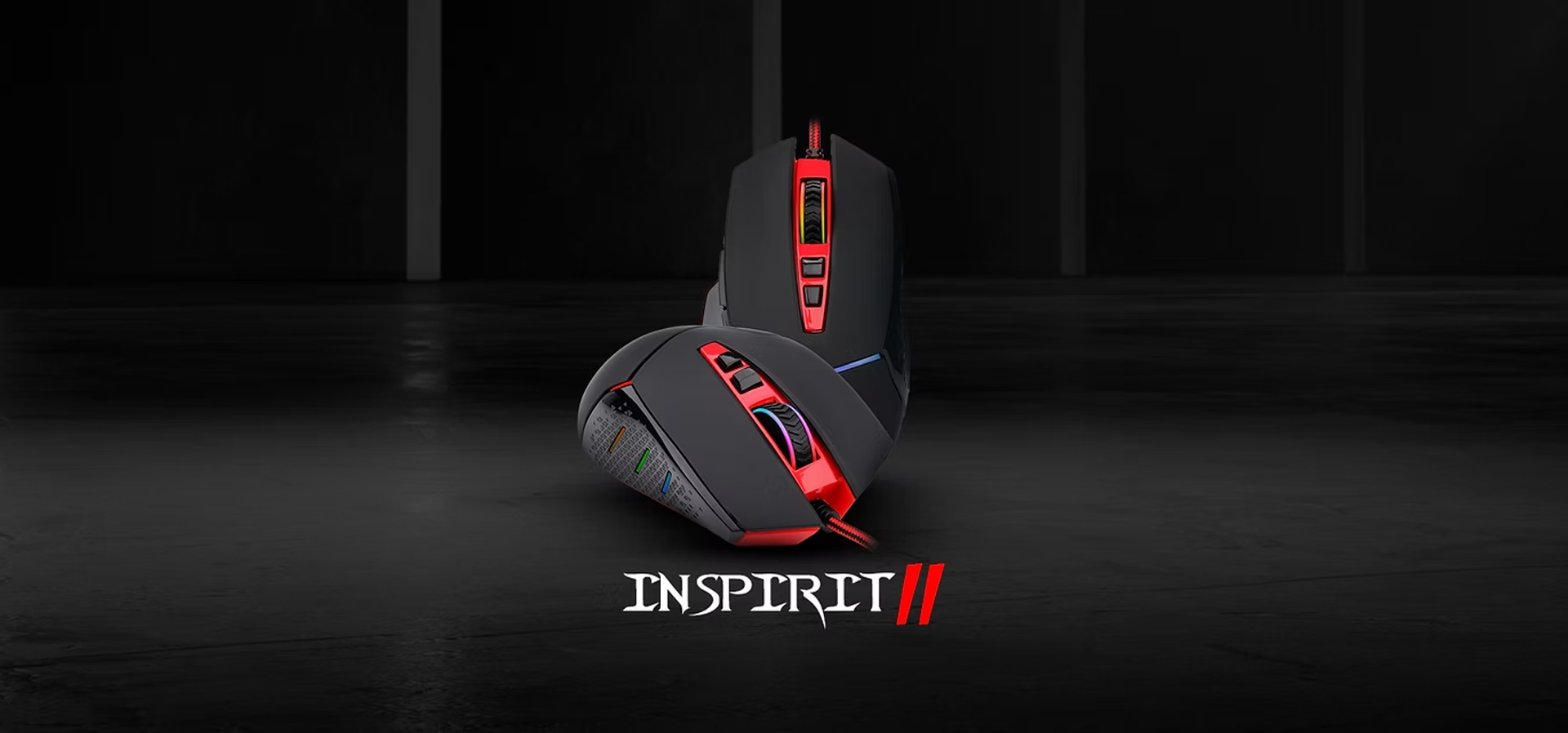 Imagem de fundo do produto Mouse Gamer com fio Redragon Inspirit 2 - M907-RGB