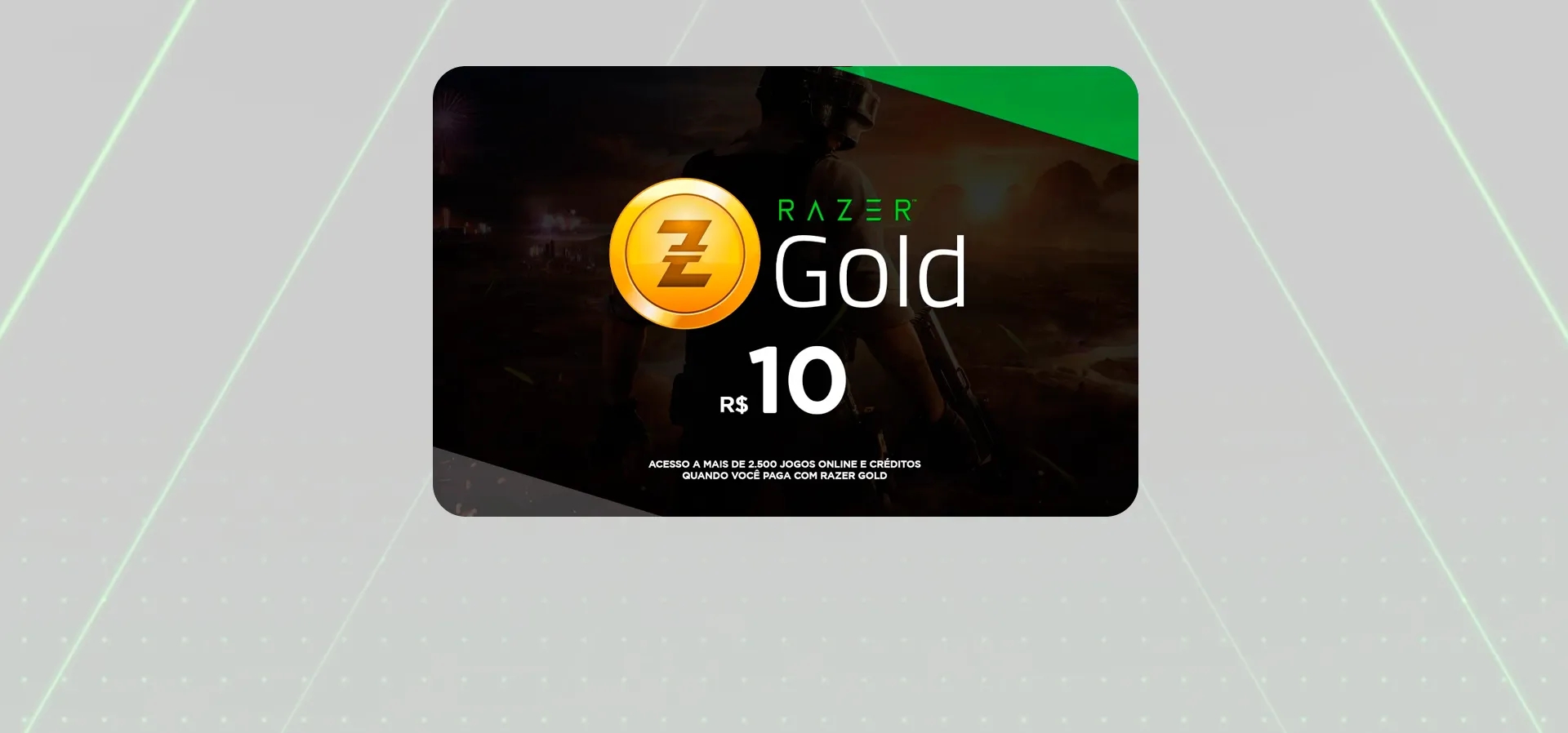 Imagem de fundo do produto Gift Card Razer Gold - 10 Reais