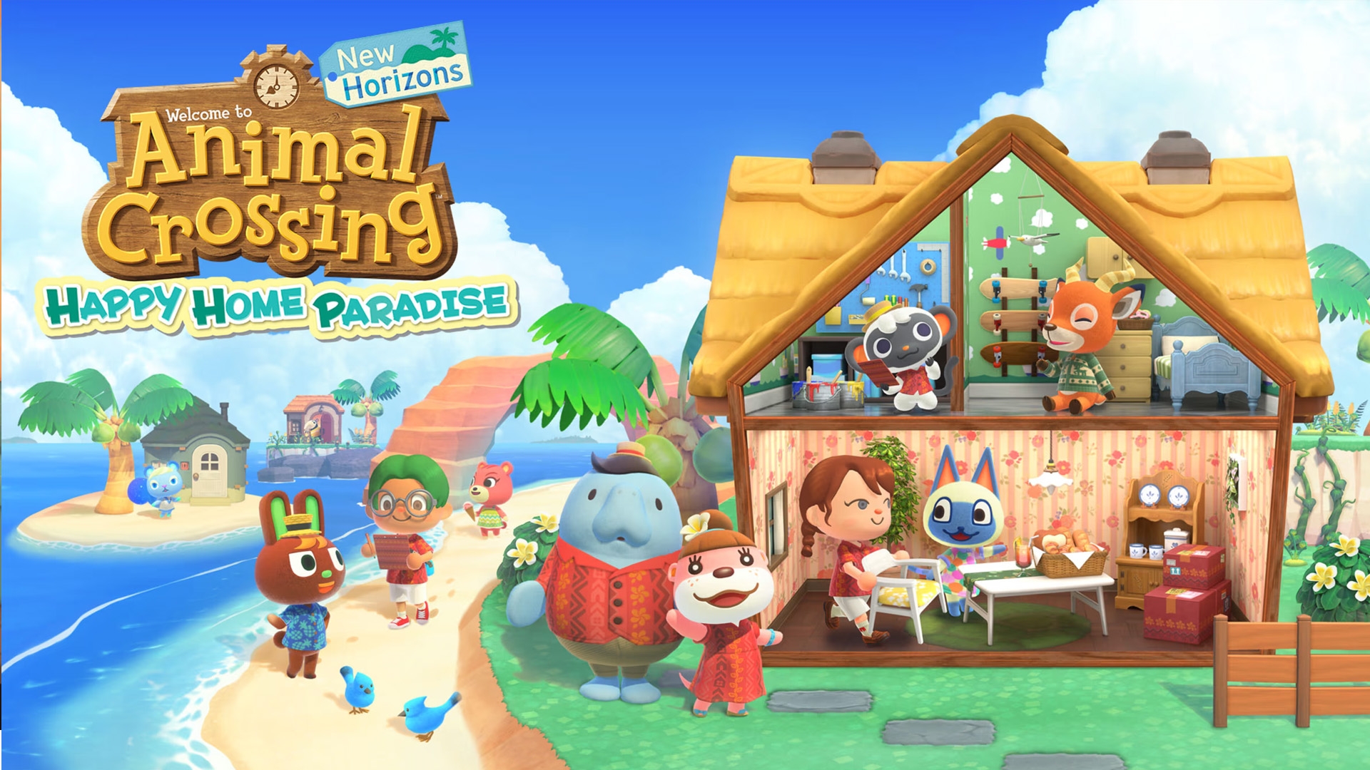 Imagem de fundo do produto Animal Crossing™: New Horizons - Happy Home Paradise DLC - Switch