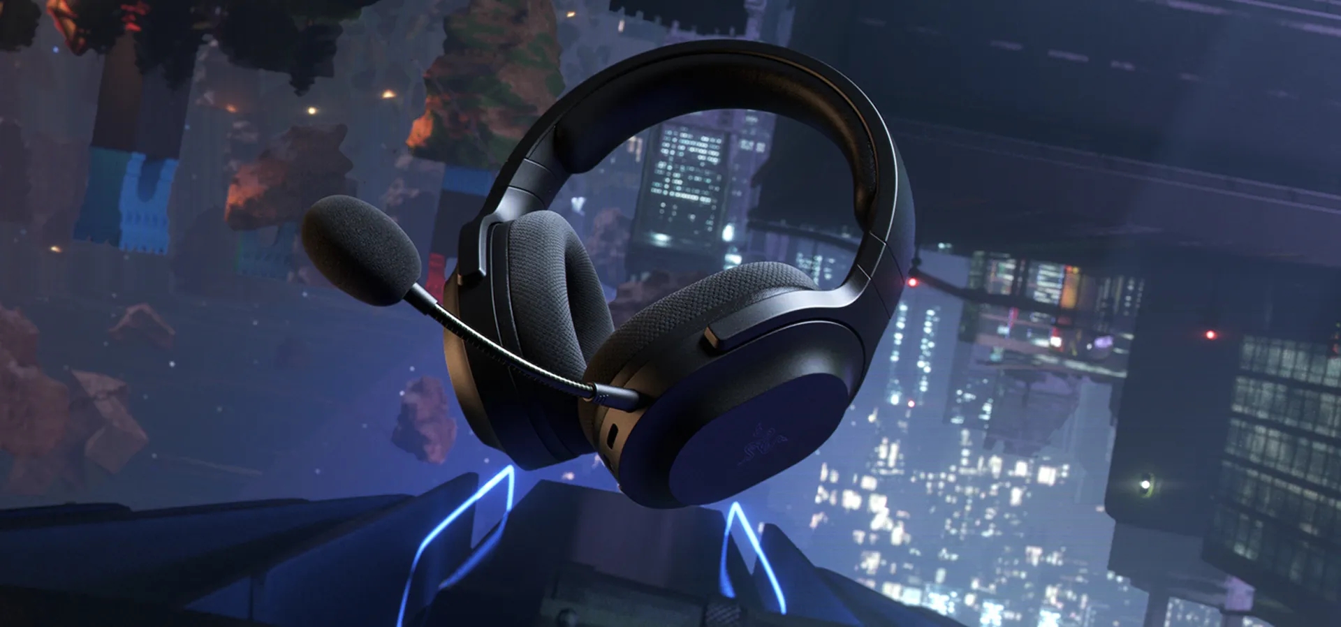 Imagem de fundo do produto Headset Gamer Sem Fio Razer Barracuda X Preto