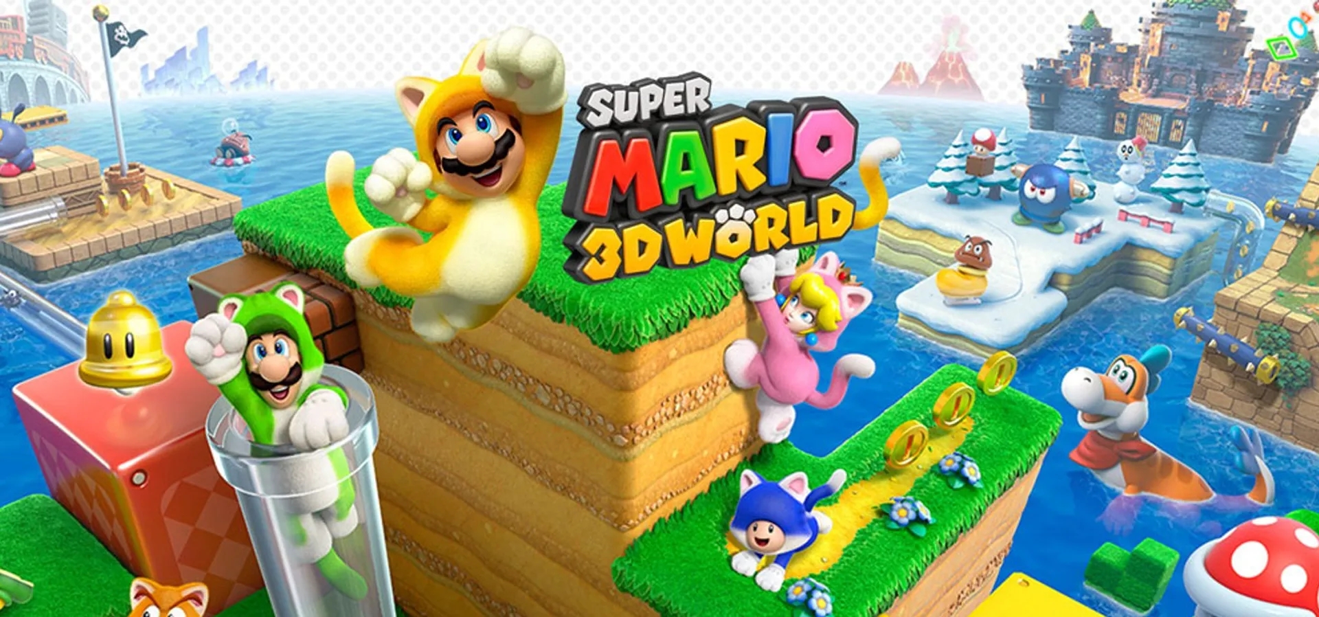 Imagem de fundo do produto Super Mario 3D World - Wii U