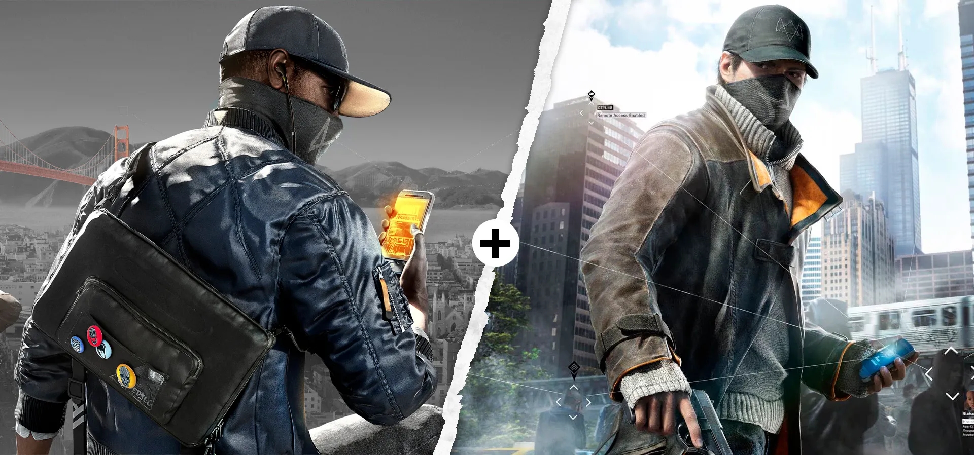 Imagem de fundo do produto Watch Dogs 1 + Watch Dogs 2 Gold Bundle - Xbox One e Series X|S