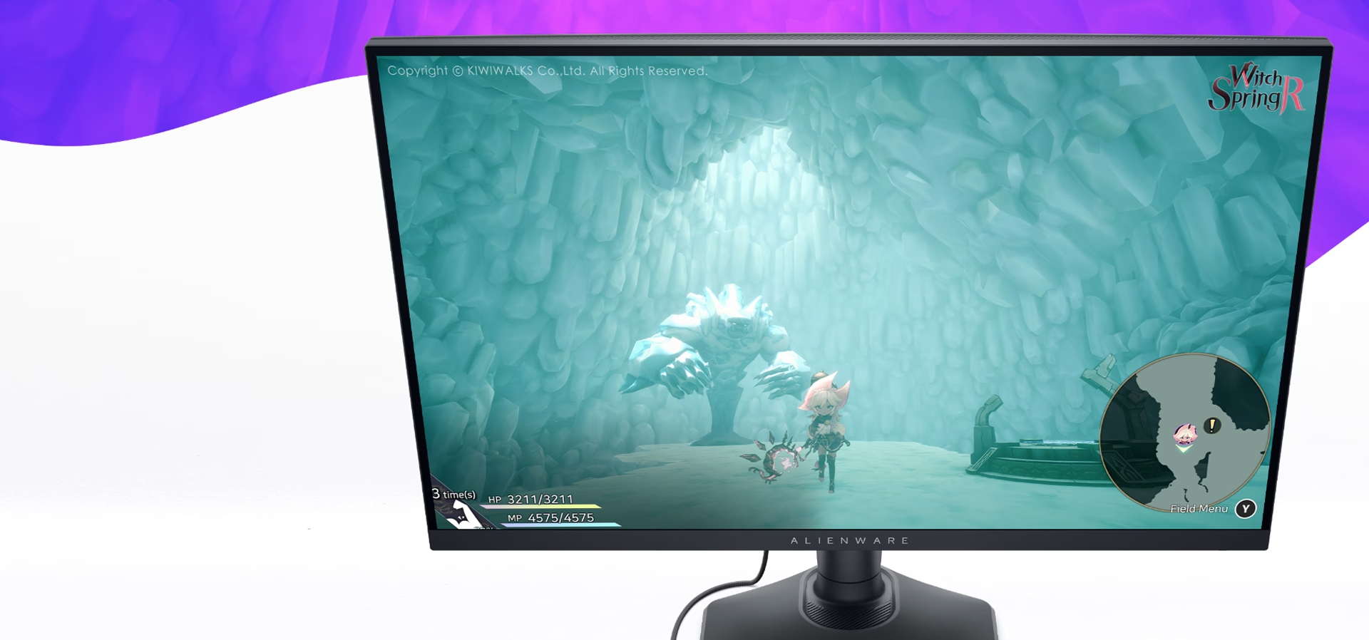 Imagem de fundo do produto Monitor Gamer Alienware 27” – AW2724DM