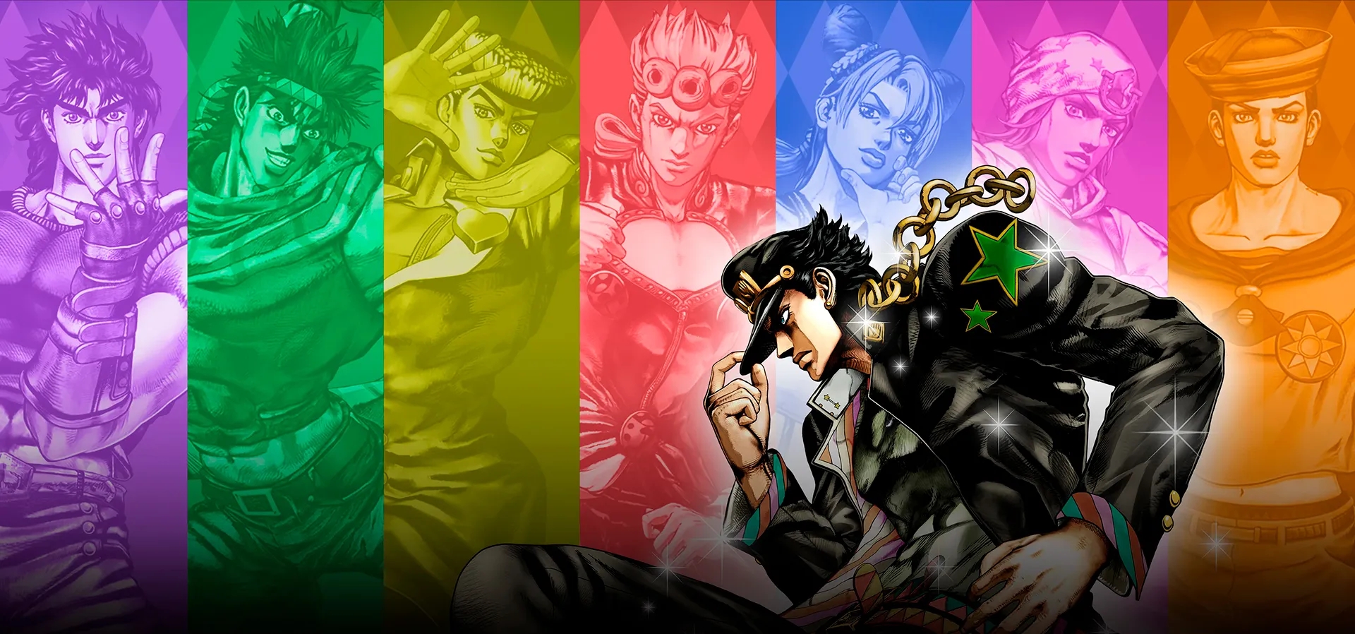 Imagem de fundo do produto Jojo's Bizarre Adventure: All Star Battle R Switch - Físico