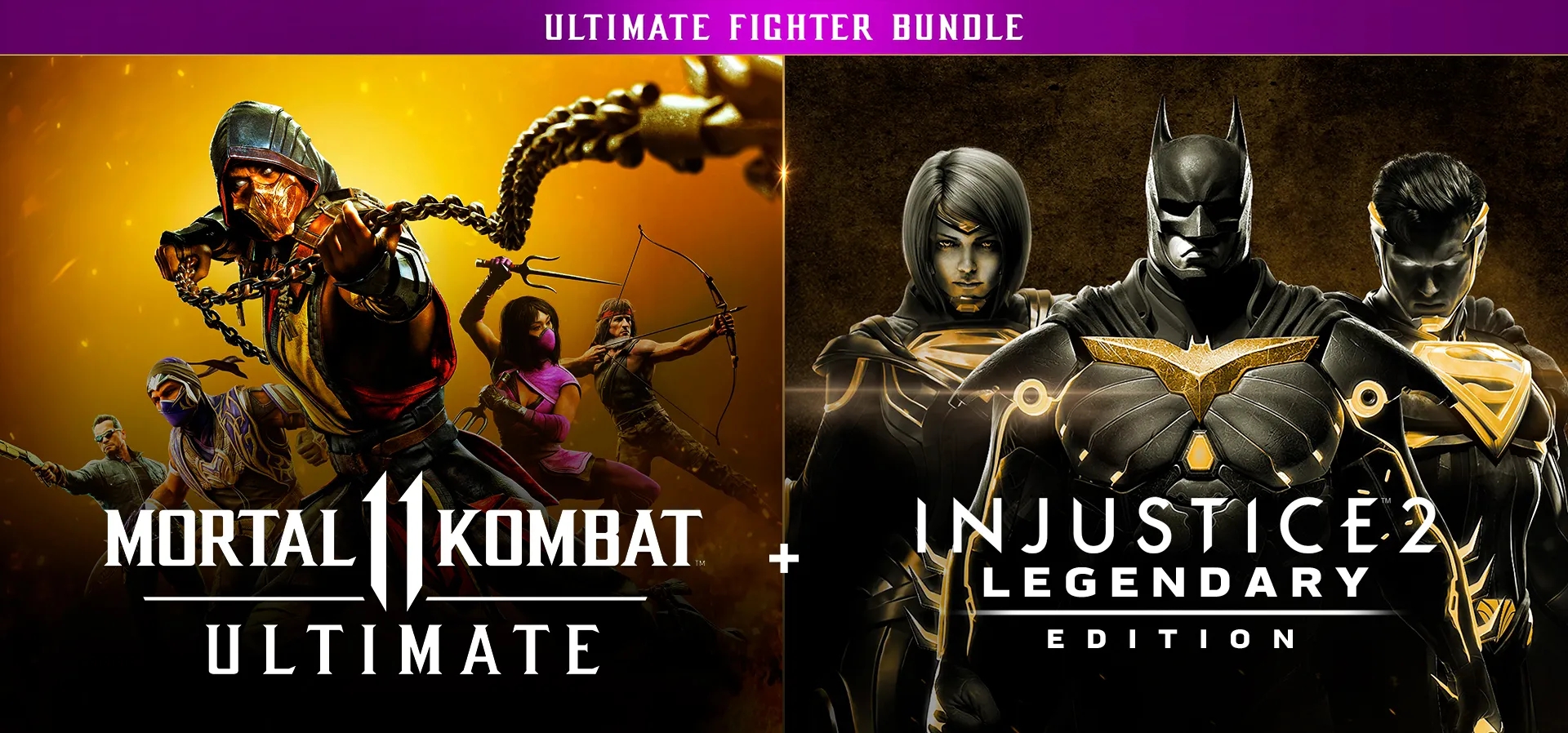 Imagem de fundo do produto Mortal Kombat 11 Ultimate + Injustice 2 Ed. Lendária - Xbox One e Series X|S