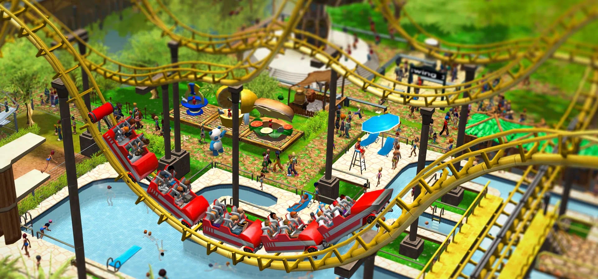 Imagem de fundo do produto RollerCoaster Tycoon 3 Complete Edition - Xbox One e Series X|S