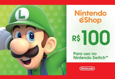 Imagem do produto Gift Card Digital 100 Reais Nintendo - Switch