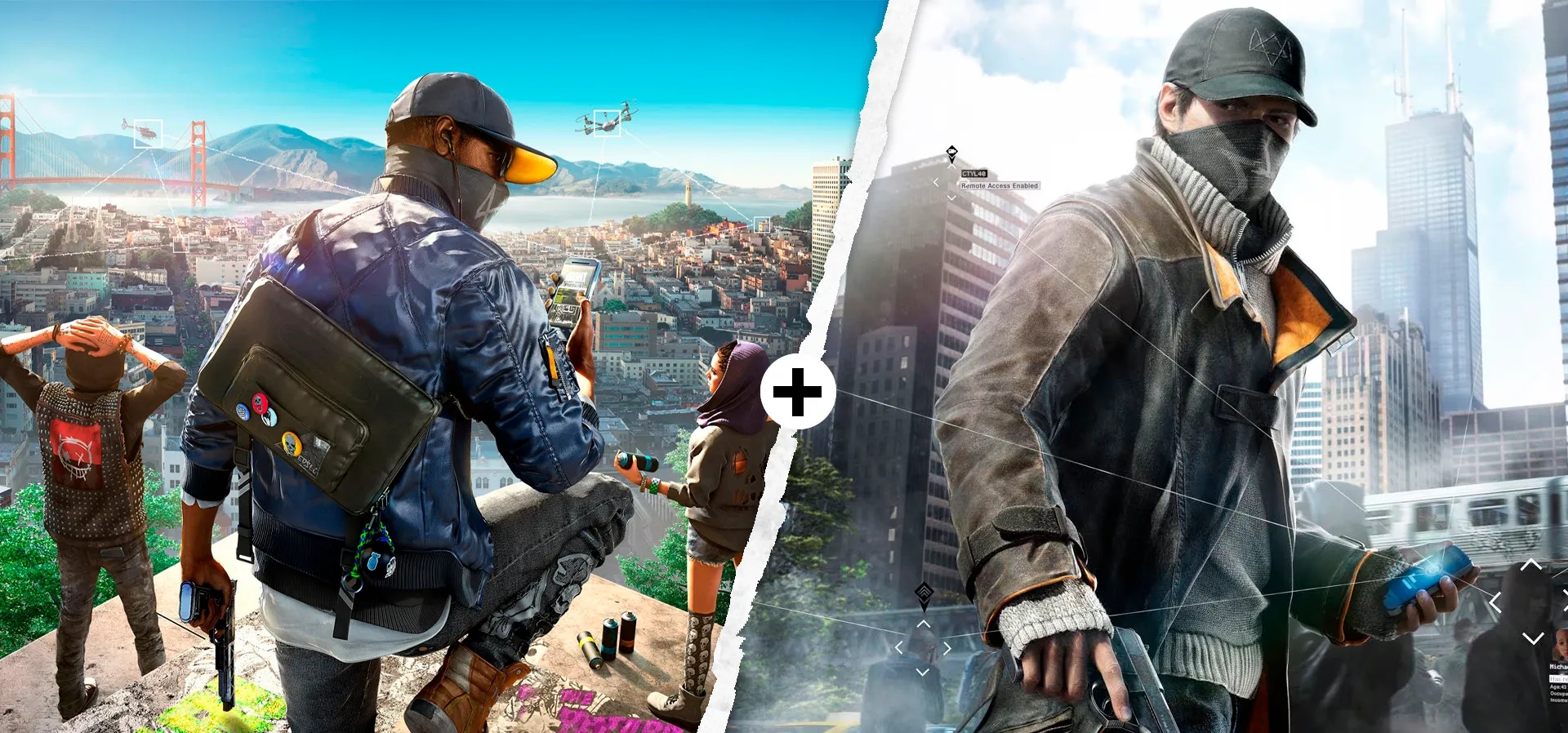 Imagem de fundo do produto Watch Dogs 1 + Watch Dogs 2 Standard Bundle - Xbox Xbox One e Series X|S