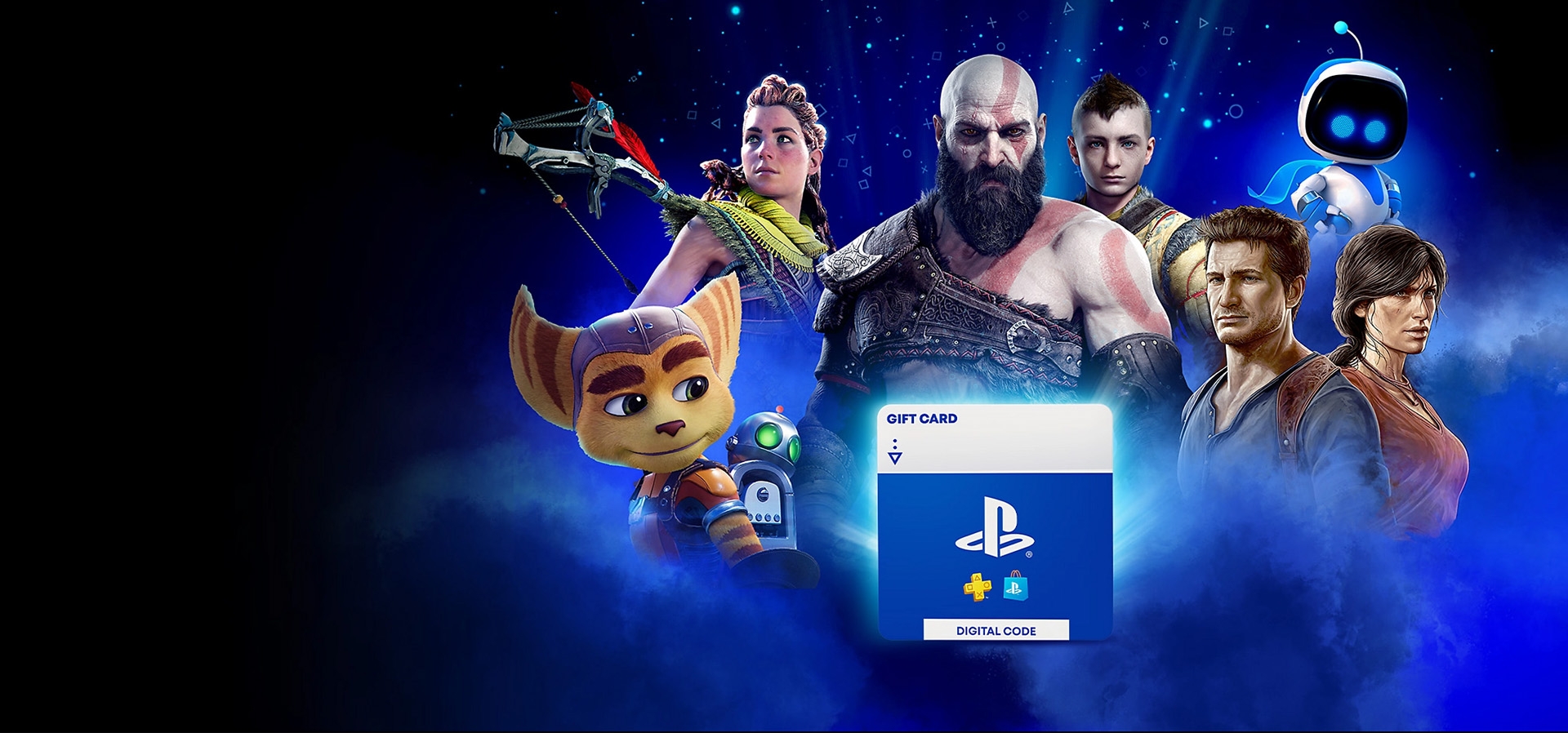 Imagem de fundo do produto Gift Card - 150 Reais Playstation PS4 e PS5