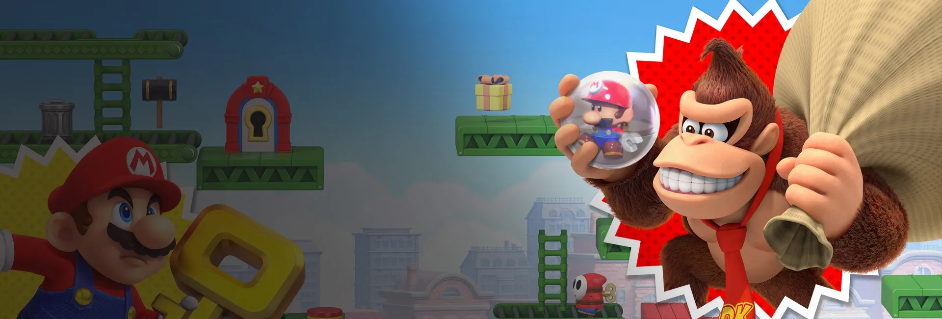 Imagem de fundo do jogo Mario vs. Donkey Kong™ - Switch