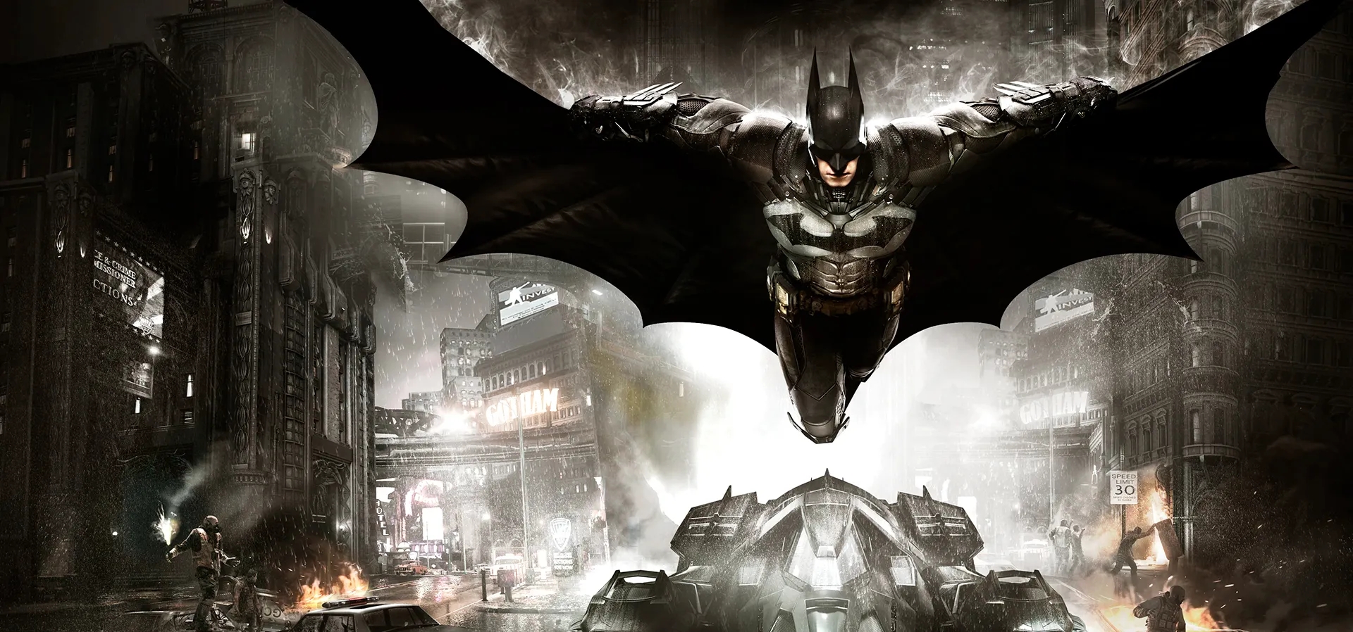 Imagem de fundo do produto Batman: Arkham Knight PS4 - Físico