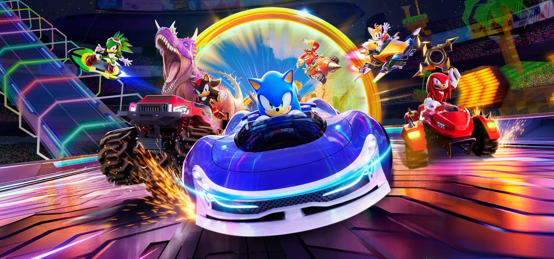 Imagem de fundo do produto Sonic Racing: CrossWorlds - PS4 & PS5