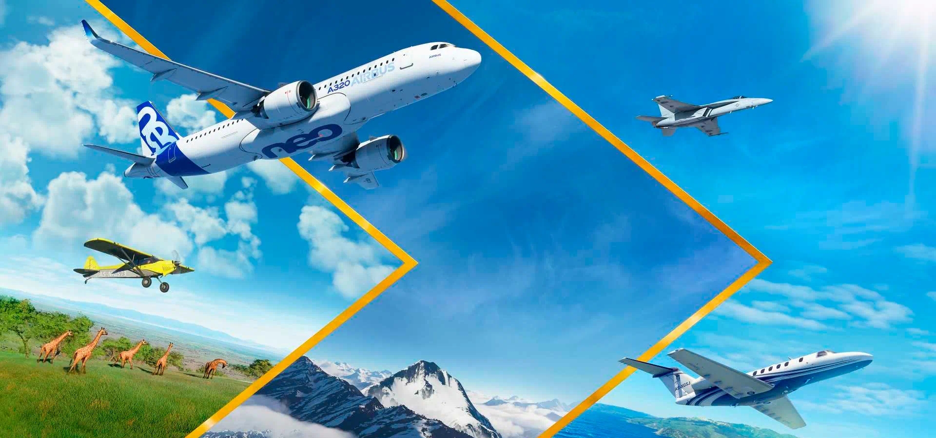 Imagem de fundo do produto Microsoft Flight Simulator GOTY: Deluxe Edition - Xbox Series X|S e PC