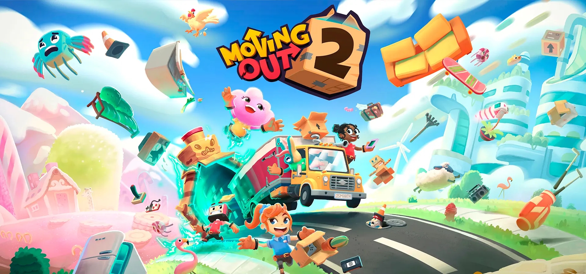Imagem de fundo do produto Moving Out + Moving Out 2 Bundle - Xbox e PC