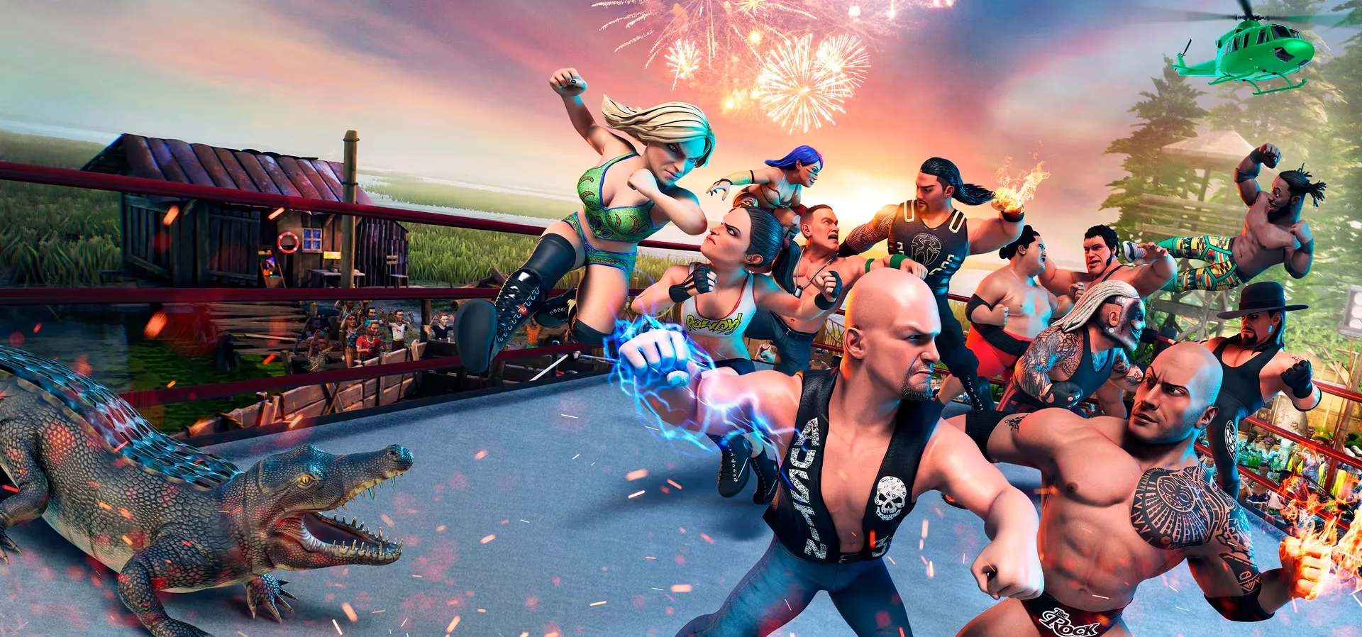 Imagem de fundo do produto  WWE 2K Battlegrounds - PS4