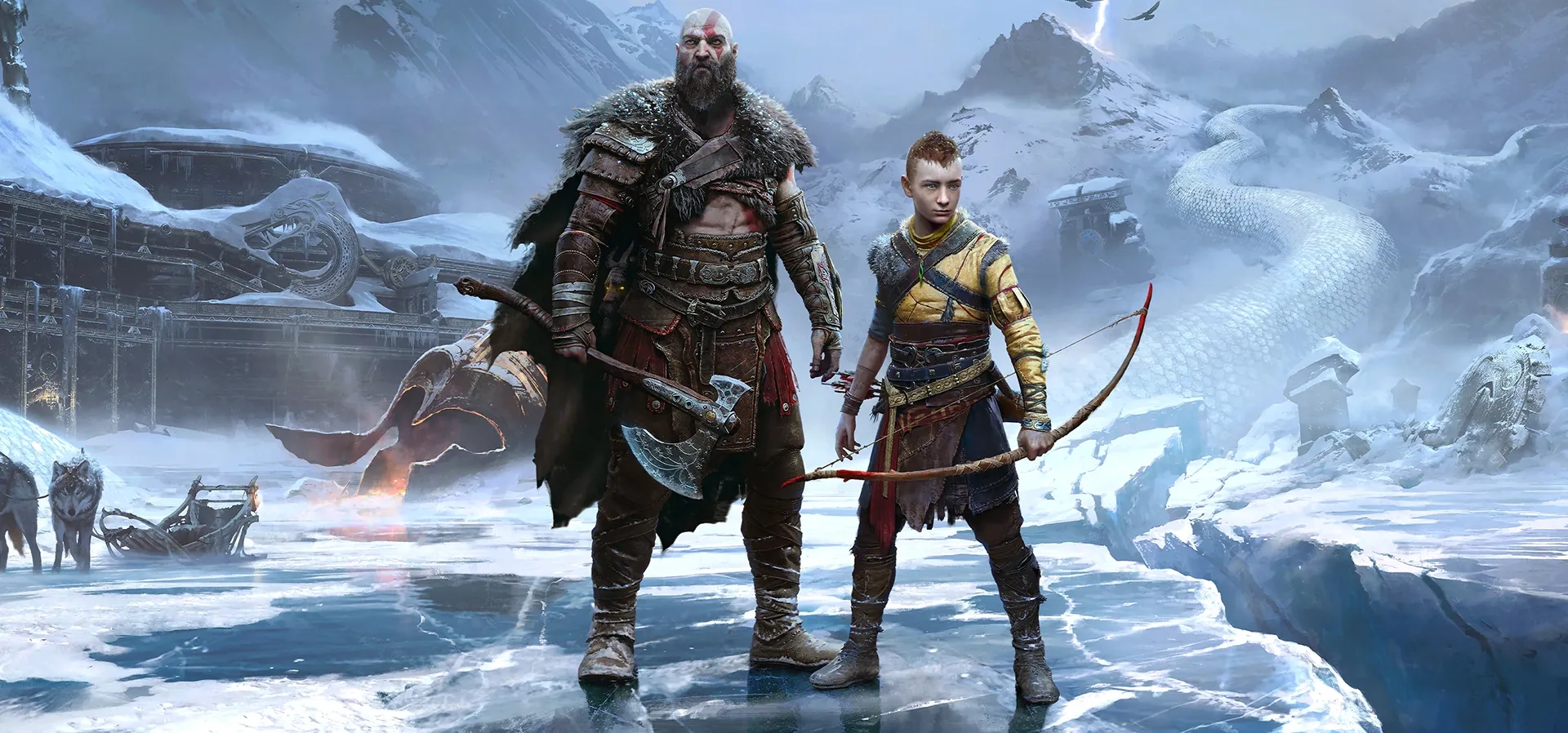 Imagem de fundo do produto God of War Ragnarök Edição de Lançamento PS5 - Físico