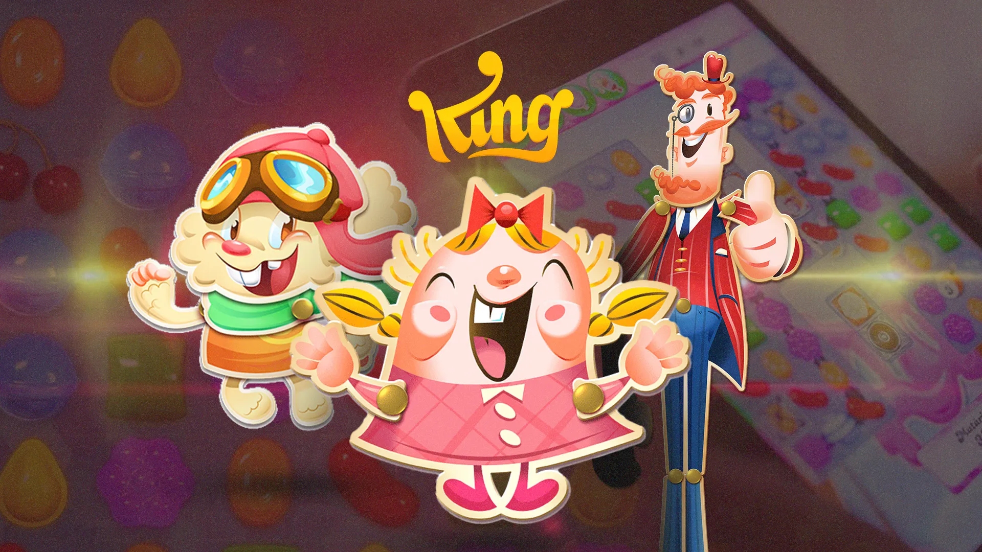 Imagem de fundo do produto Candy Crush Saga: A História por trás do game mobile