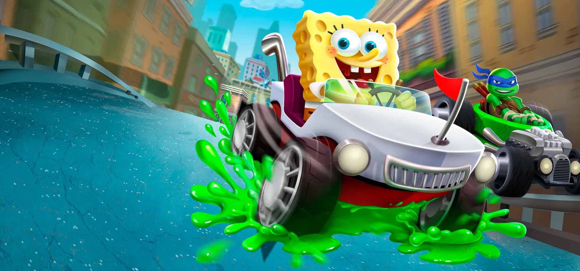 Imagem de fundo do produto Nickelodeon Kart Racers - PS4