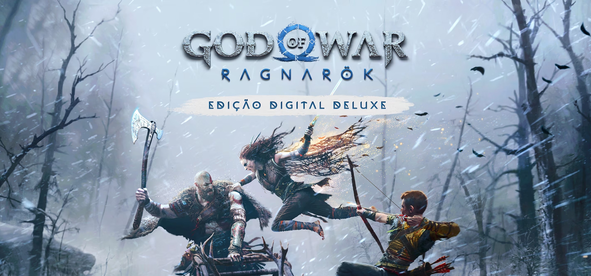 Imagem de fundo do produto God of War Ragnarök Edição Digital Deluxe - PS4 & PS5