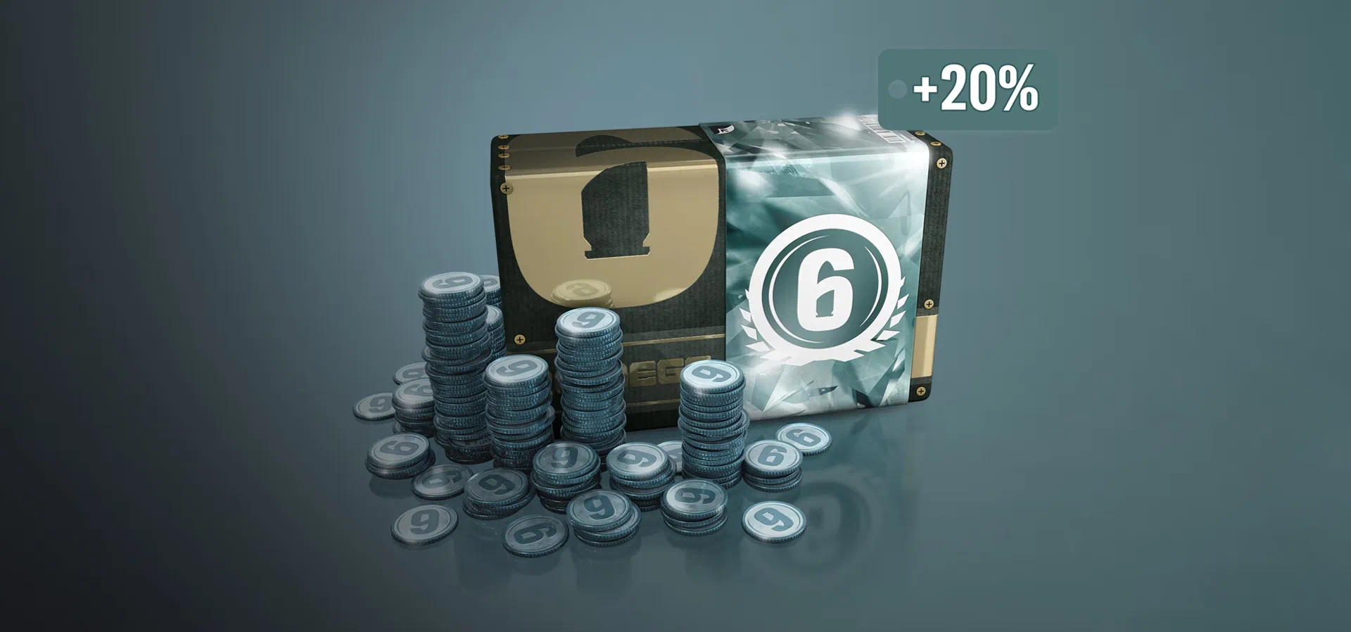 Imagem de fundo do produto Tom Clancys Rainbow Six Siege 7,200 R6 Creditos BR