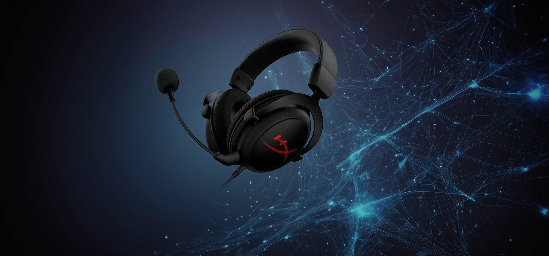 Imagem de fundo do produto Headset Gamer HyperX Cloud Core 7.1 com fio, Drivers 53mm, USB e P3 HX-HSCC-2-BK/WW - Preto