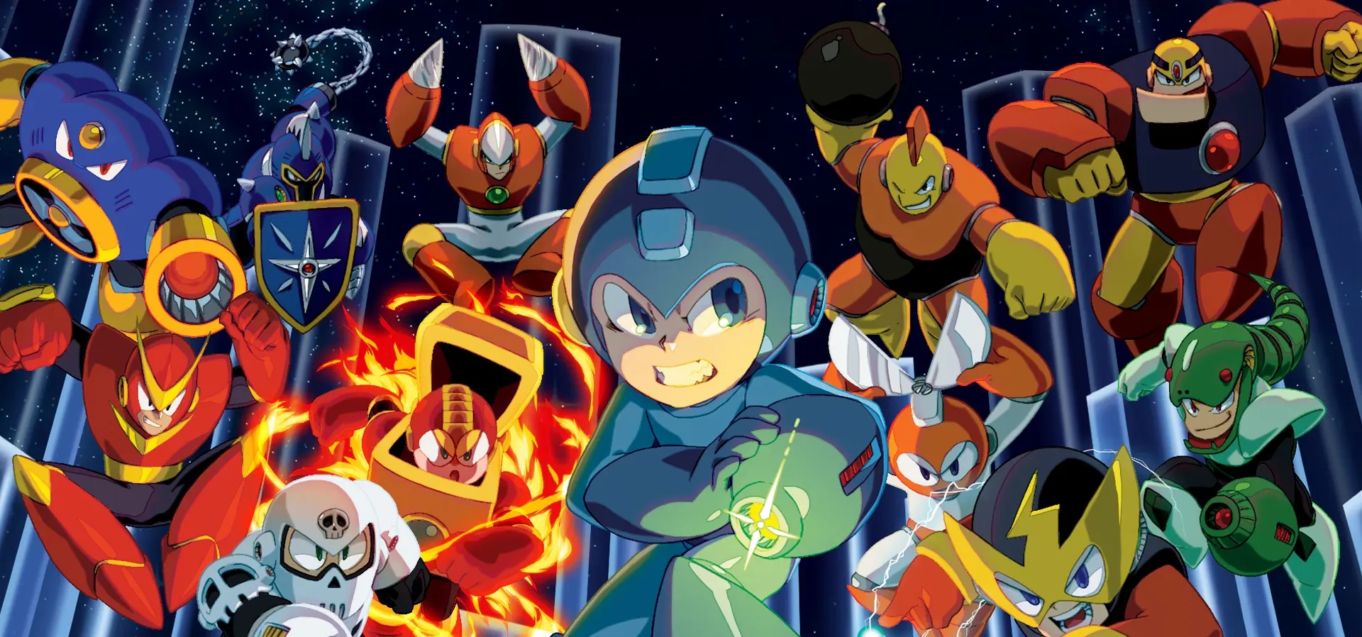 Imagem de fundo do produto Mega Man® Legacy Collection PS4 - Físico