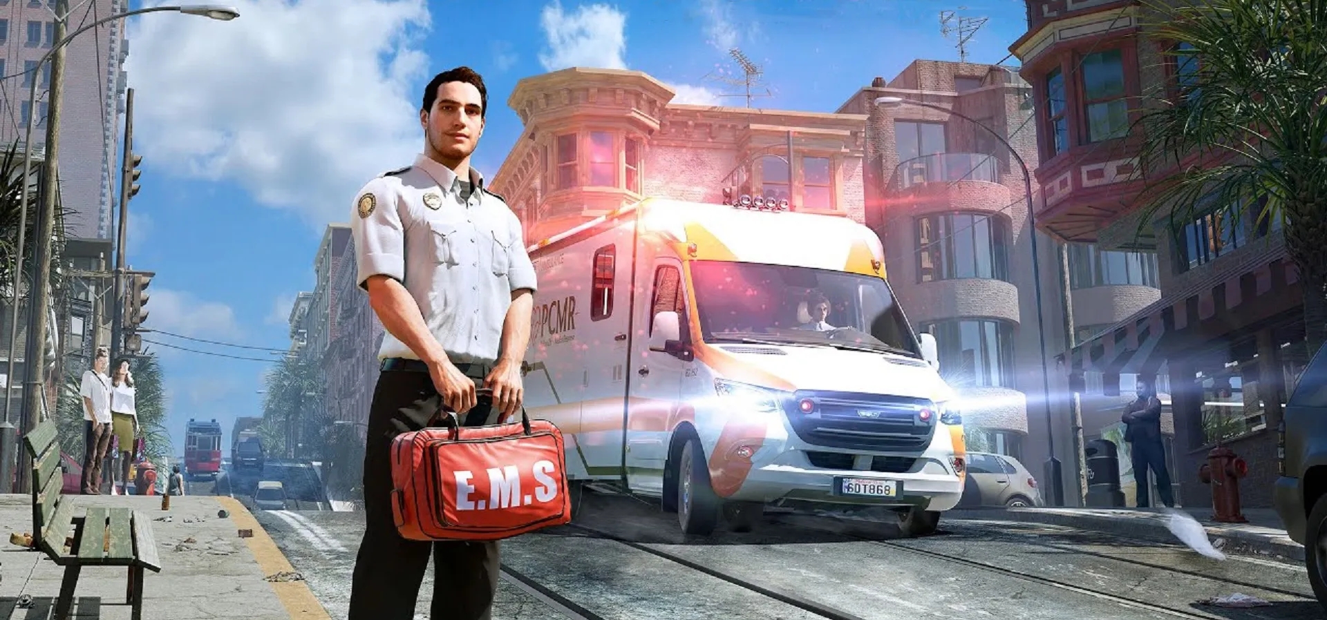 Imagem de fundo do produto Ambulance Life: A Paramedic Simulator - PS5