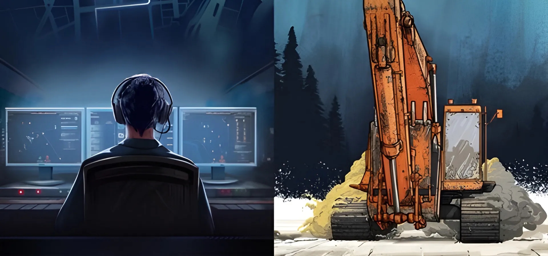 Imagem de fundo do produto Pacote de Simuladores: Gold Mining Simulator e 911 Operator - Xbox One e Series X|S