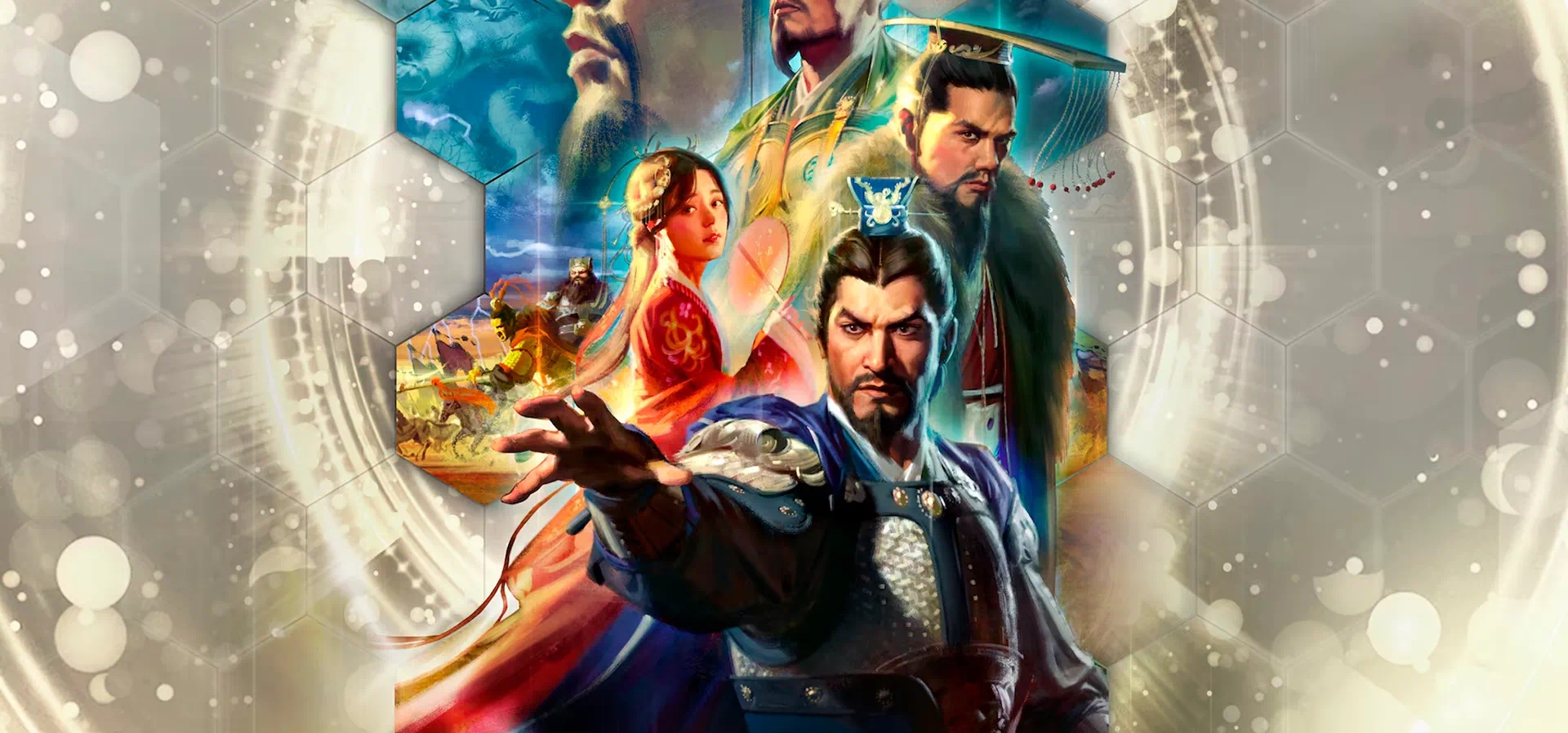 Imagem de fundo do produto ROMANCE OF THE THREE KINGDOMS XIV: Diplomacy and Strategy Expansion Pack Bundle - Switch