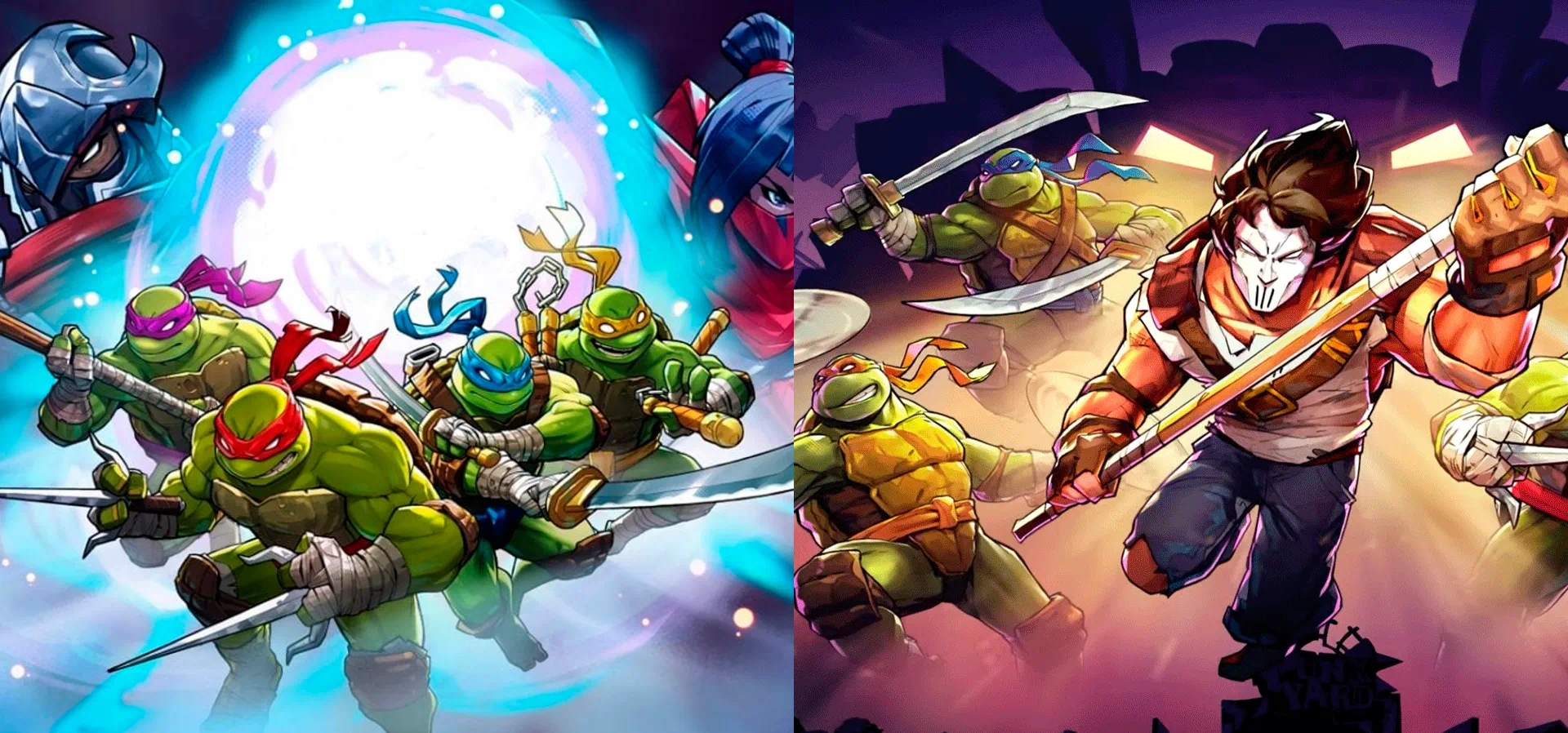 Imagem de fundo do produto TMNT: Splintered Fate + DLC Bundle - Switch
