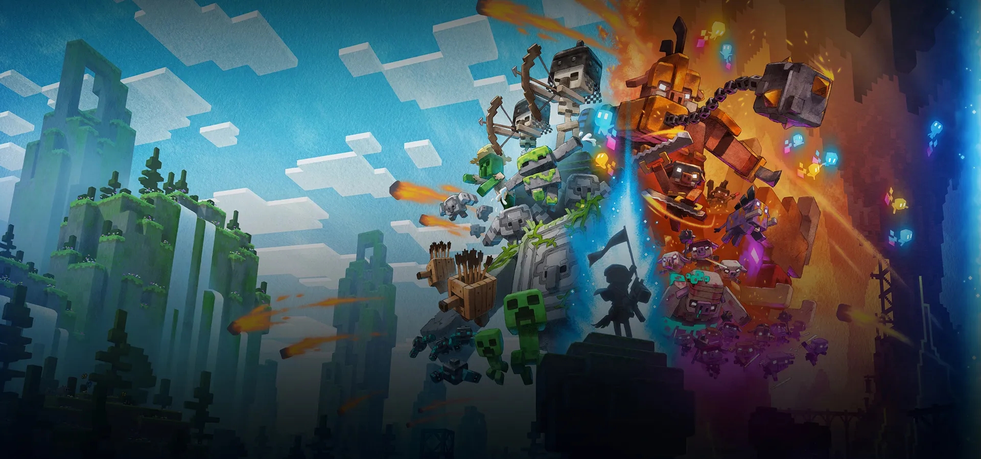 Imagem de fundo do produto Minecraft Legends - PS4 & PS5