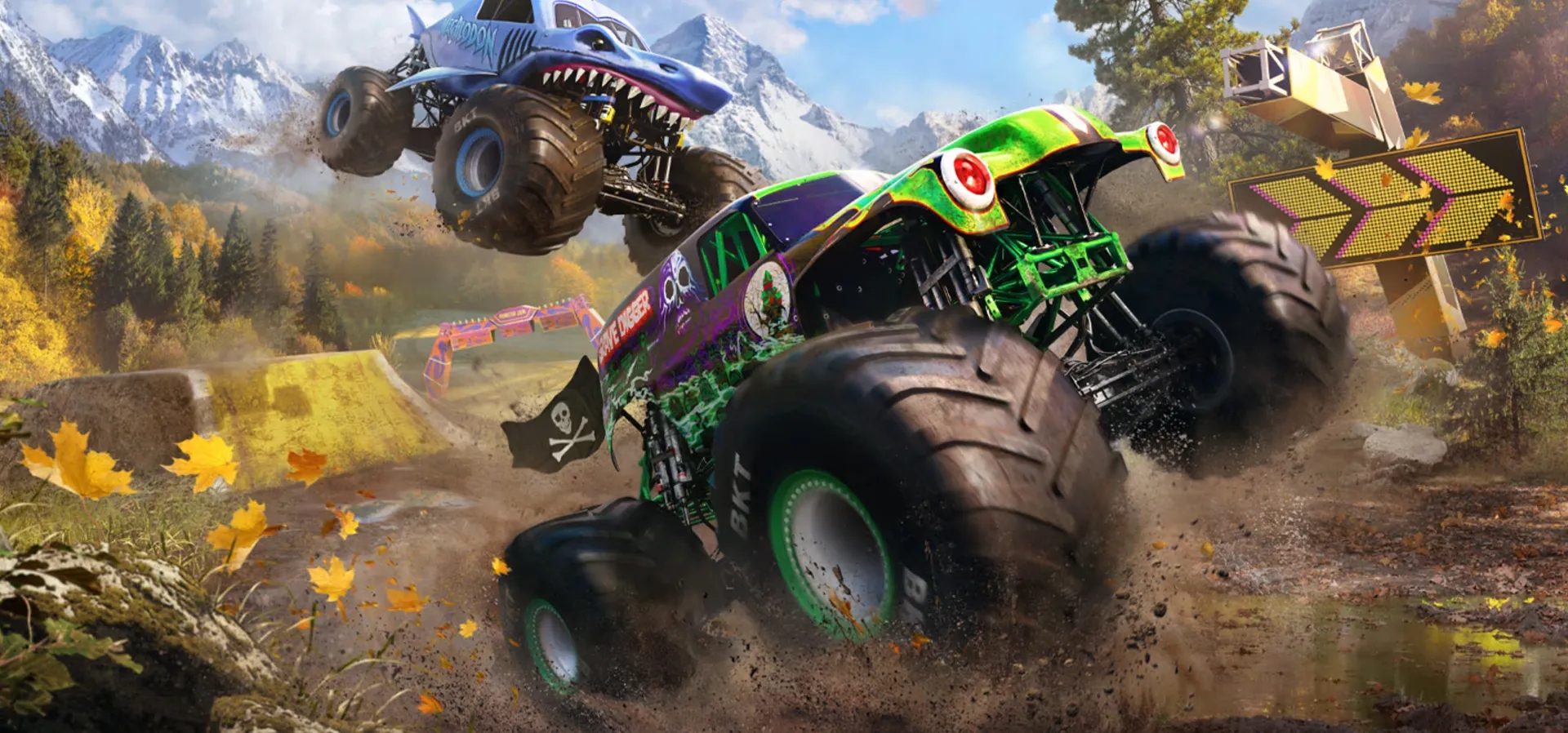 Imagem de fundo do produto Monster Jam Showdown PS5 - Físico