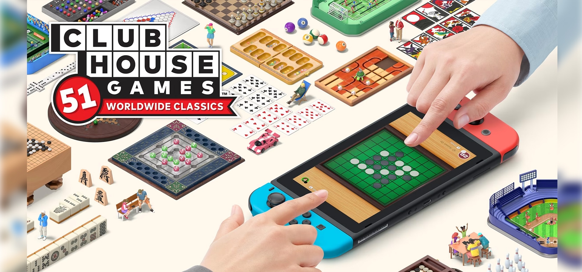 Imagem de fundo do produto Clubhouse Games™: 51 Worldwide Classics - Switch